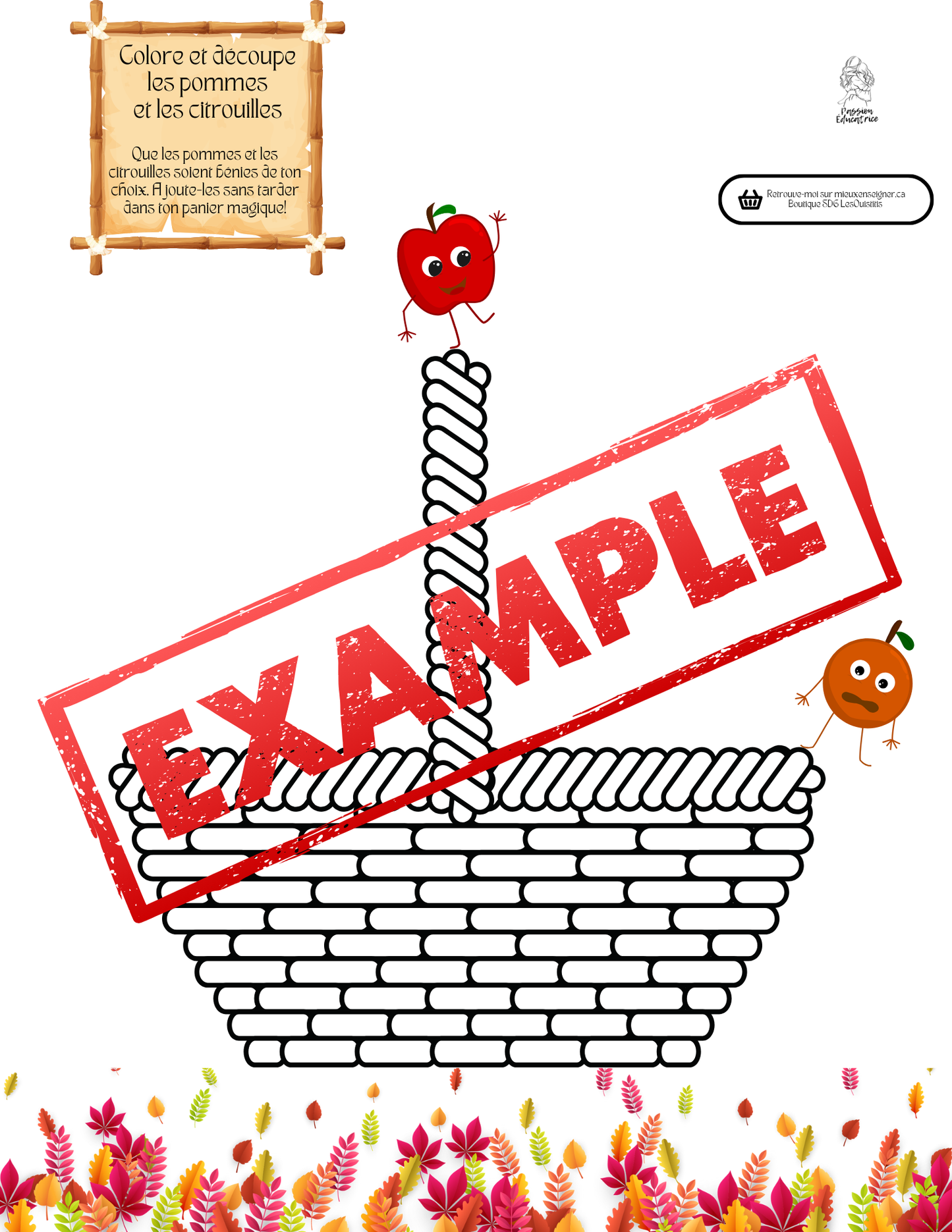La cueillette des pommes et des citrouilles