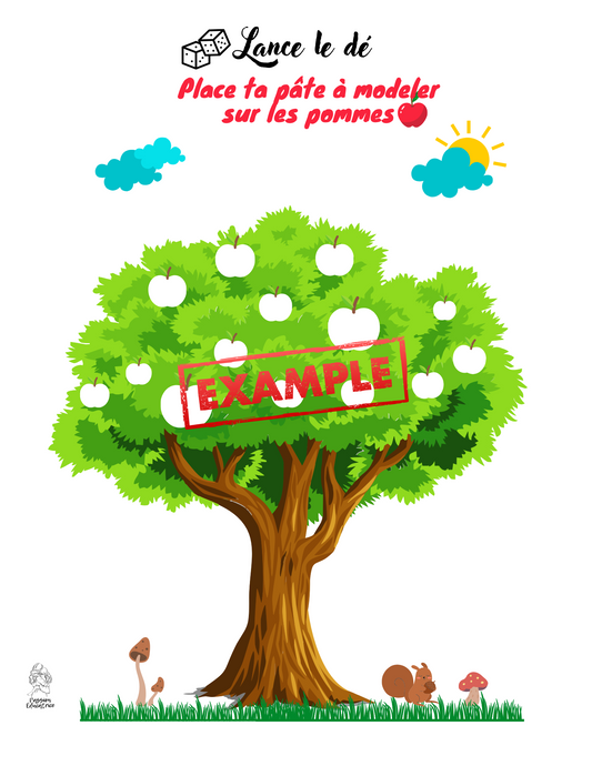Lance dé et pommes